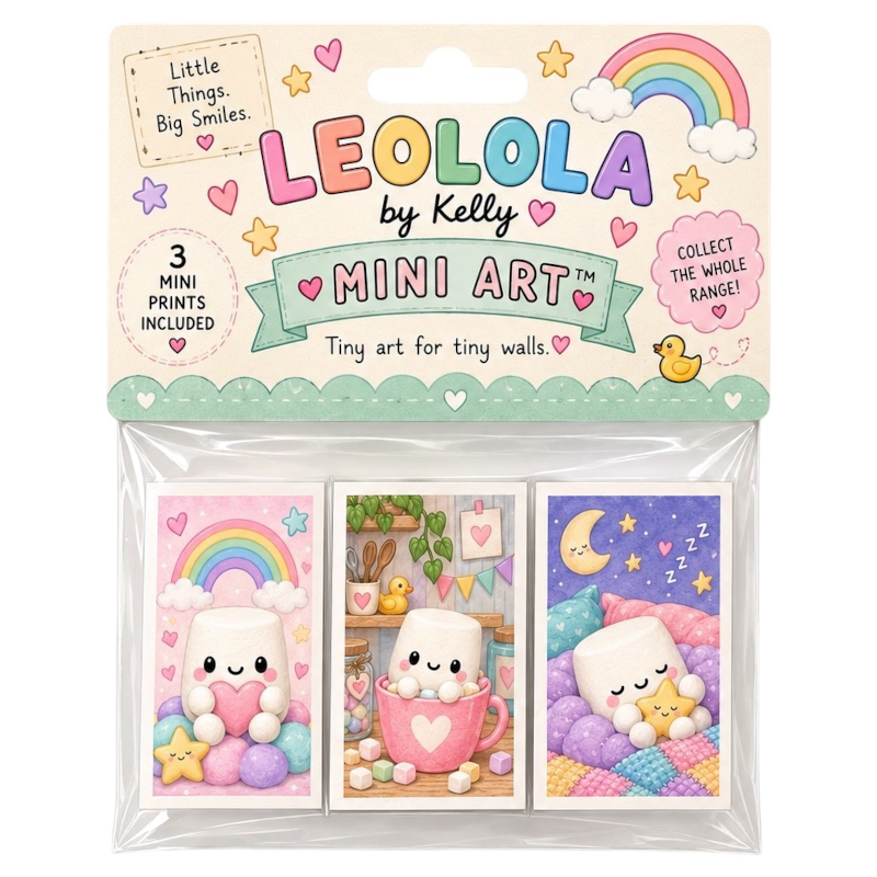 Original, colourful miniatures designed to bring a little joy to tiny worlds, including miniature stationery, art, accessories, original characters, figures and tiny scenes.