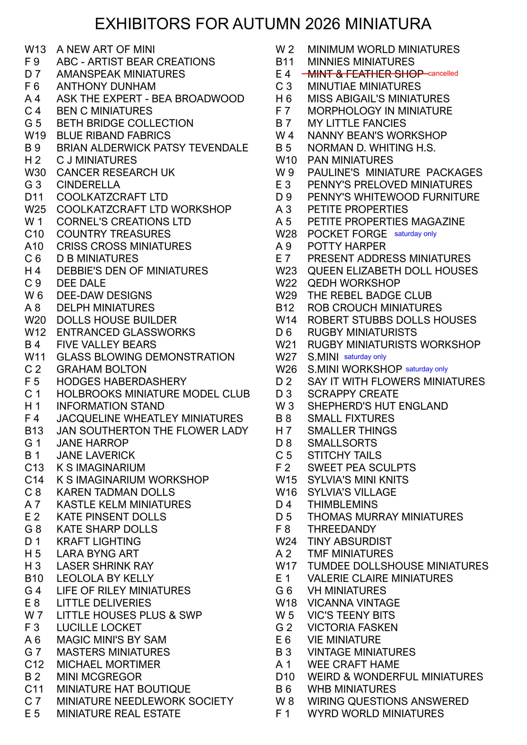 Miniatura Autumn 2024 Listing