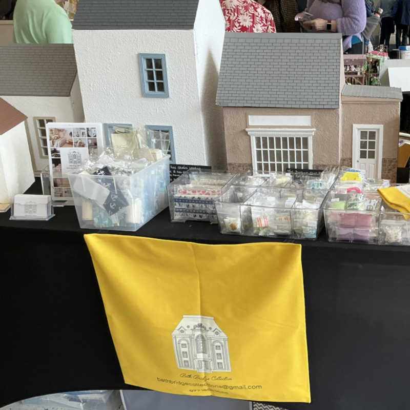 Specialising in handmade soft furnishings and miniature wooden furniture. Also small houses and beach huts.