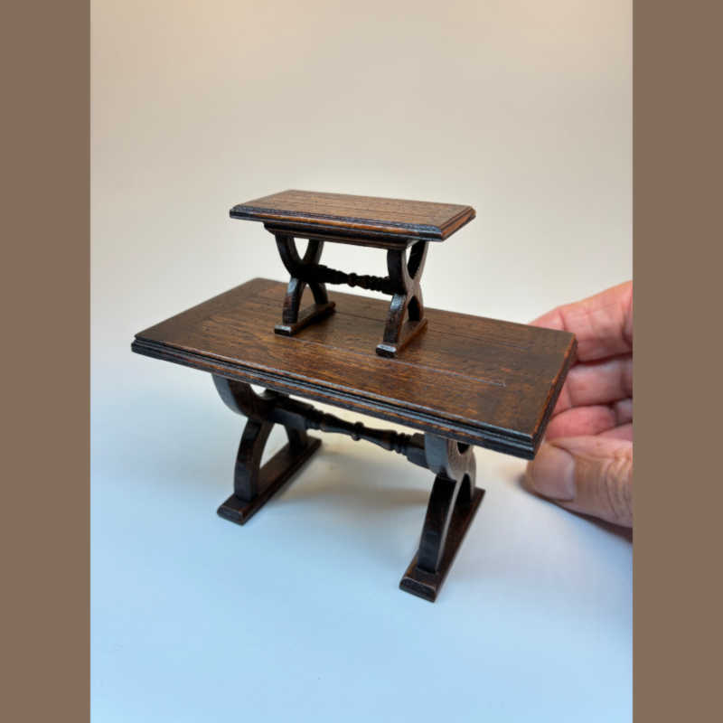 Distressed 16th C. & Country-style hand-crafted furniture.